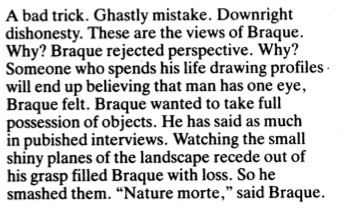 Someone who spends his life drawing profiles will end up believing that man has one eye